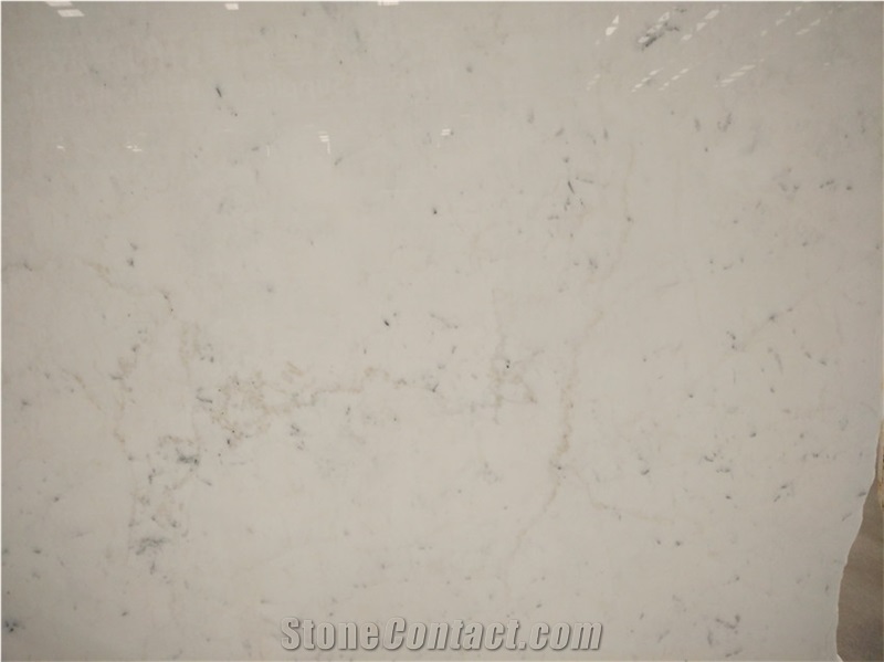 Italy Calacatta White Marble Tile & Slab, Polished Big Slab 1.8cm