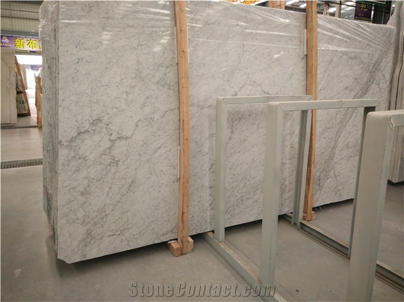 Italy Marble Bianco Carrara, Carrara White Marble Slab, Size 170cm X 280cm X 1.8cm