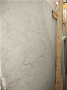 Italy Marble Bianco Carrara, Carrara White Marble Slab, Size 170cm X 280cm X 1.8cm