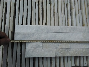White Quartzite Culture Stone Stack Stone for Wall Cladding