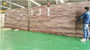 Red Colinas Quartzite Slabs and Tiles, Red Colinar Stone, Bookmatching Stone