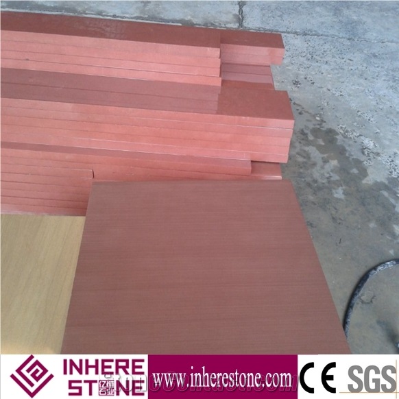 China Natural Red Sandstone, Small Slab Sandstone,Building Walling Stone