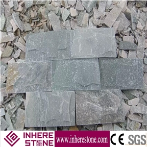 China Slate Mushroom Stone, Cheapest Grey Wall Stones, Grey Mushroom Stone