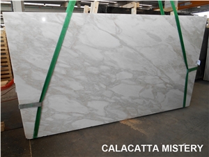 Calacatta Mistery Marble Tiles & Slabs, White Polished Marble Flooring Tiles, Walling Tiles