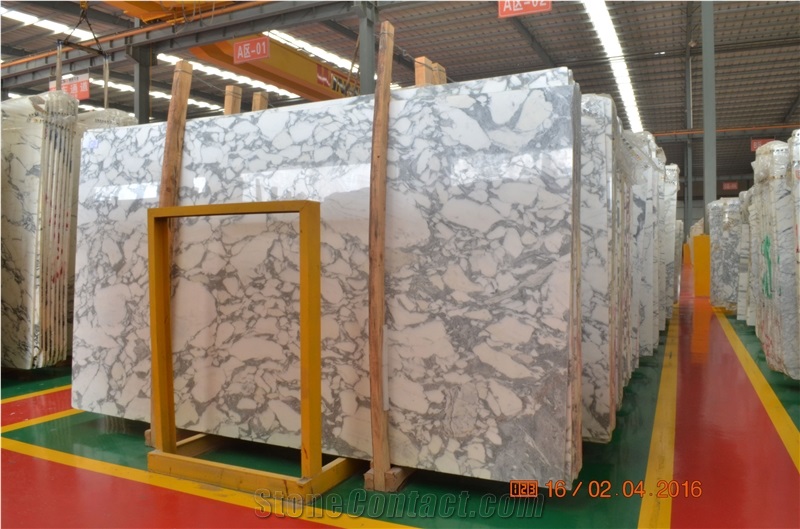 Italy Arabescato Marble Tile & Slab Export from China, Italy White Marble
