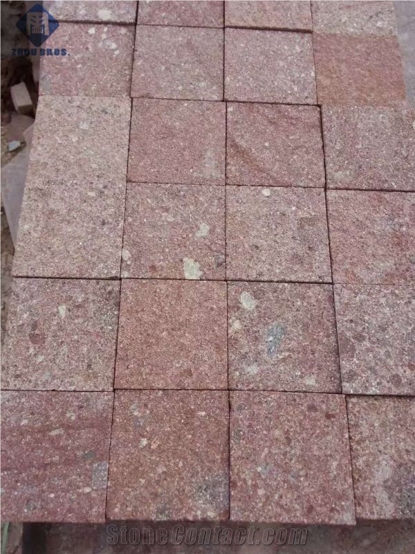 Dayang Red Granite & G682 / G654 Granite Cubestone ,Multicolor Granite Cubestone,Rusty Granite Cobblestone,Floor Covering ,Paving Sets