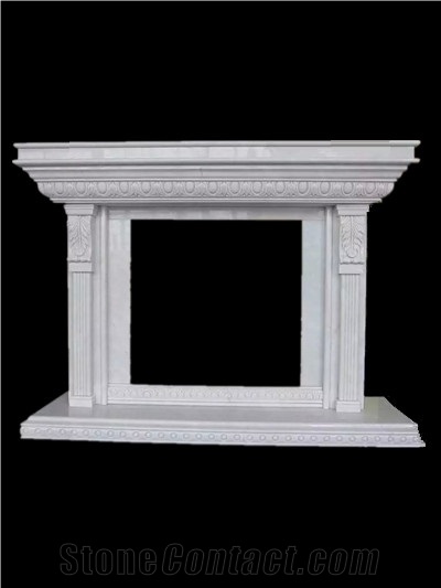 White Fireplace, Carved Fireplace, Fireplace Mantel, Fireplace Cover