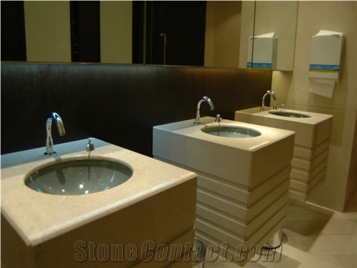 Beige Marble Bathtop/ Bath Top / Vanity Tops /Bathroom Countertops