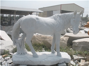 G682 Rust Yellow Granite Tiger Handcarved Sculptures /China Sesame Grey Granite Animal Landscape Sculptures