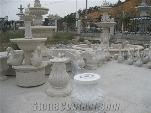 Han White Jade White Marble Handcarved Sculptured Exterior Flower Pot/ Flower Stand Street Stone