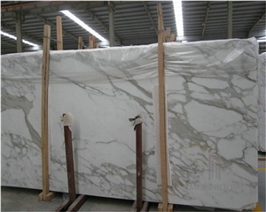 Calacatta Gold Marble Slab Italy White Marble for Interior Decoration