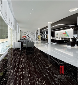 Grade Aaa Glazed Wall and Flooring Black and White Ceramic Tiles