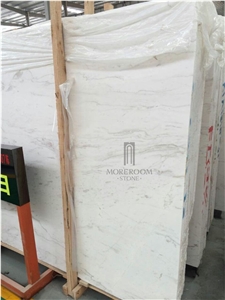 Greece Volakas White Marble Polished Natural Marble Slabs Cut-To-Size Floor Tile