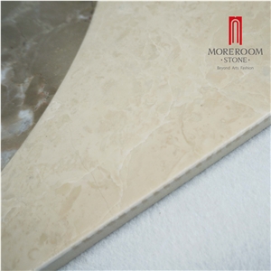 Iran Bosy Grey Marble Cream Marfil Marble Composite Stone Panels