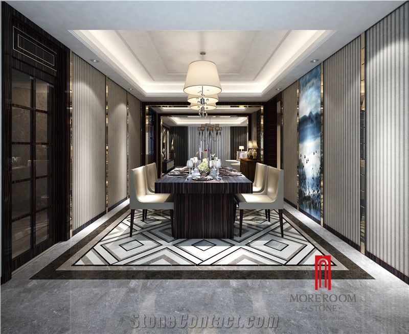 Turnell Grey Color Marble Block Customersize Cutting Marble for Lobby