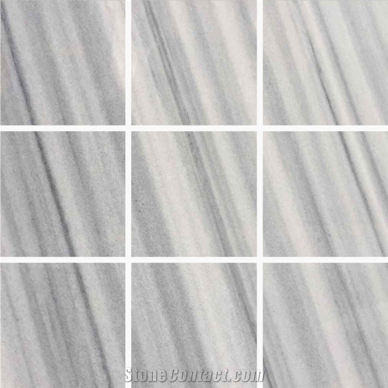 Venice White Chinese Marble Floor Covering Tiles, Wall Tiles