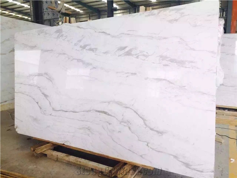 Volakas White Marble Tile & Slab, Greece White Marble