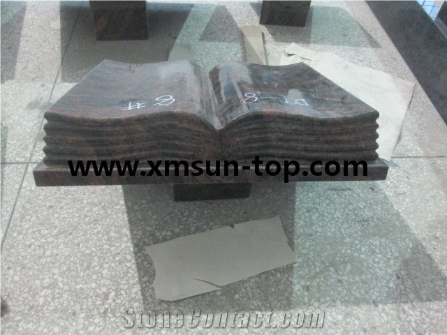 Aurora Paradiso Granite Book Slant Grave/Granite Book Shaped Slant Monument& Headstone& Gravestone