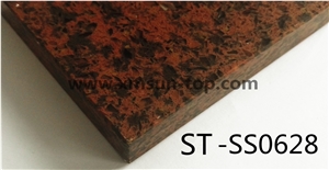 Brown and Black Artificial Quartz Stone Slab/Artificial Quartz Slab & Tile/ Engineered Stone Slab/Floor & Wall Tile/ Wall & Floor Covering/Polished Surface/Silestone/Man-Made Quartz Stone/China Quartz