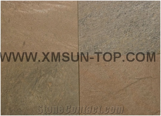 Brown Slate Stone Tiles /Slabs/ Wall Tile/ Brown Slate Stone Flooring/ Brown Roof Slate Stone