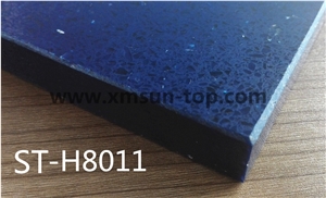 Dark Blue Artificial Quartz Stone Slab /Artificial Quartz Slab & Tile/ Engineered Stone Slab/Floor & Wall Tile/ Wall & Floor Covering/Polished Surface/Silestone/Man-Made Quartz Stone/China Quartz