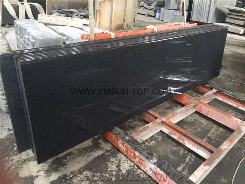 G654 Granite Countertop/G654 2400x600x20mm Half Bullnose Polished/Sesame Black/Sesame Black Of China/Changle Pingnan Sesame Black/China Jasberg/Worktops