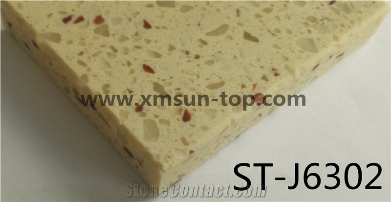 Light Yellow Artificial Quartz Stone Slab/Light Yellow Artificial Quartz Slab&Tile/Engineered Stone Slab/Floor & Wall Tile/ Wall Covering/Floor Covering/Polished Surface