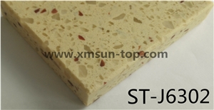 Light Yellow Artificial Quartz Stone Slab/Light Yellow Artificial Quartz Slab&Tile/Engineered Stone Slab/Floor & Wall Tile/ Wall Covering/Floor Covering/Polished Surface