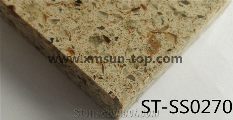 Rusty Artificial Quartz Stone Slab /Artificial Quartz Slab&Tile/Engineered Stone Slab/Floor & Wall Tile/ Wall & Floor Covering/Polished Surface/Silestone/Man-Made Quartz Stone/China Quartz