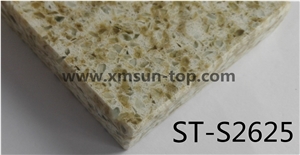 Yellow Artificial Quartz Stone Slab /Double Color Artificial Quartz Slab&Tile/Engineered Stone Slab/Floor & Wall Tile/ Wall Covering/Floor Covering/Polished Surface/Silestone