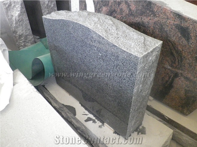 Dark Grey Granite G654 Headstone,Chinese Granite G654 Tombstone Headstone Monuments, Winggreen