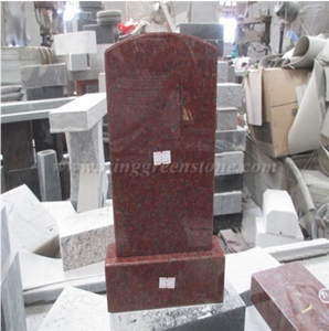 India Red Malaysia Tombstones Granite Gravestones, Red Granite