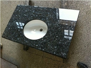 Norway Blue Granite, Blue Pearl Granite Custom Vanity Tops, Polished Labrador Blue Granite Bathroom Countertops, Blue Pearl Vanity Tops, Xiamen Winggreen Manufacturer