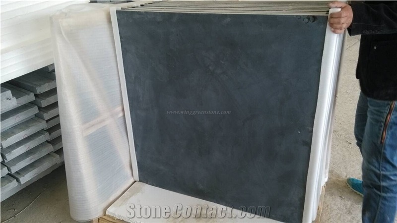 Special and Strong Package, with Corner Protector and Edge Protector, China Black Blue Limestone Tiles for Floor Covering, China Black Bluestone Tiles, Xiamen Winggreen Manufacturer