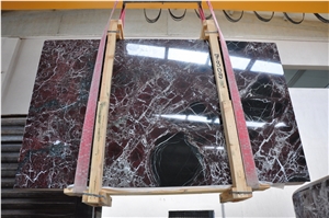 Rosso Levanto Marble Tiles & Slabs, Red Polished Marble Flooring Tiles, Walling Tiles