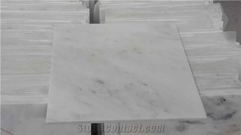 Danba Jade White Marble Tile, Sichuan Snow White Marble Tile