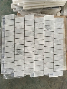 White Marble Mosaic Tile, White Marble Mosaic for Kitchen and Bathroom Walling