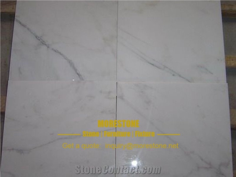 600 X 1200mm Polished Oriental White Marble Tiles