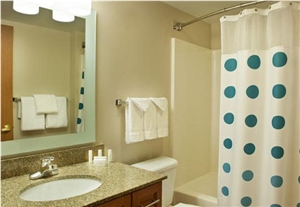 Golden Sunset Granite Bathroom Vanitytop for Studio Suite in Towneplace Hotel