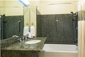 Granite Bathroom Vanitytop and Tub Surround Panel for La Quinta Inn & Suites