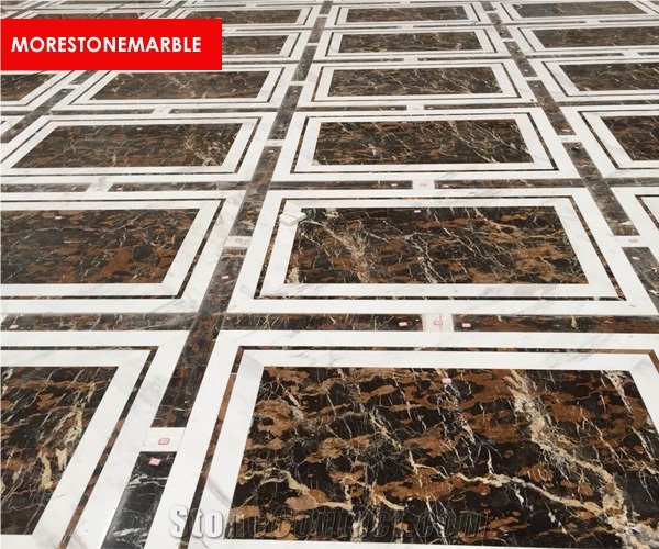 Michaelangelo Marble Tile & Slab Cut to Size Pattern Flooring, Pakistan Black Marble