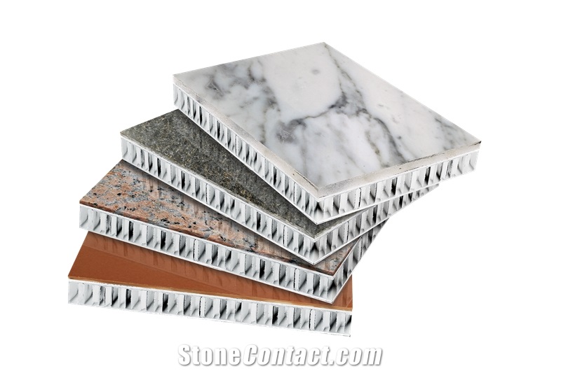 Lightweight Veneer Stone Honeycomb Panels, Artificial Stone Honeycomb Facade