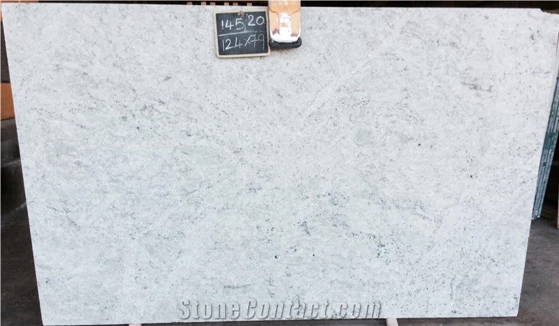 Cotton White Granite Tiles Slabs White Polished Granite Flooring