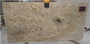 Golden Symphony Granite Tiles & Slabs, Golden Beach Granite Floor Covering, Multicolor Granite Walling Tiles