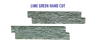 green Limestone wall cladding,  cultued stone,  ledge stone and hand cut