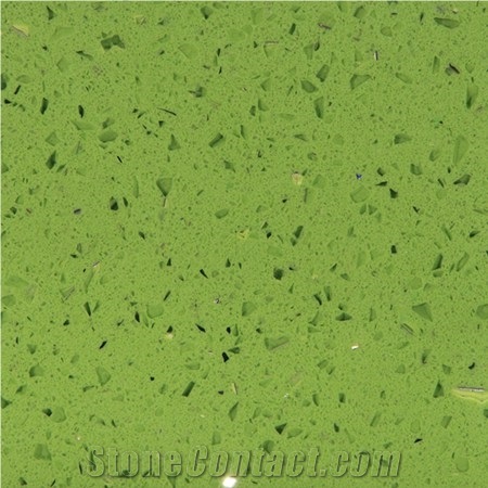 Green Spark Quartz Stone Slab & Tile