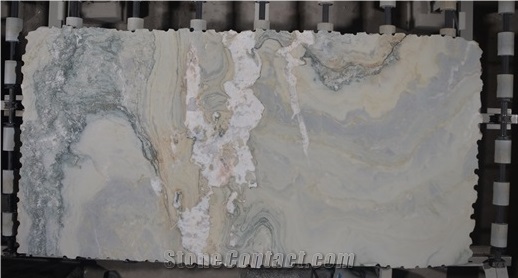 Aurora Pearl Quartzite Slabs & Tiles, Brazil White Quartzite