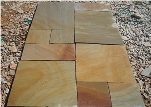 Camel Dust Sandstone Pattern, Bundi Multi Sandstone Tile & Slab for Flooring