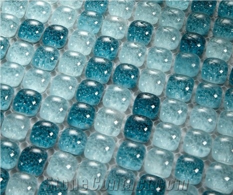 Cheap and Good Quality Mosaic Thickness 8 mm Glass Mosaic Tile Glass Mosaic for Swimming Pool Tile
