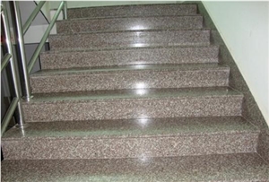 Cheaper Chinese G664 Red Granite Stairs & Steps